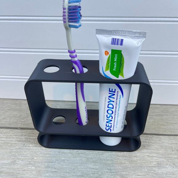 Toothbrush Toothpaste Holder | Manual Toothbrush Holder - Picture 2 of 9